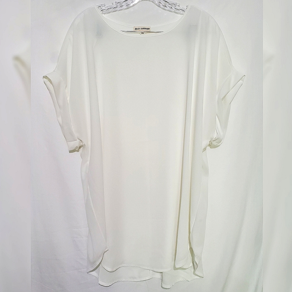 Zenana Outfitters, Women's Plus, Short Sleeve Blouse
